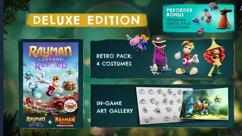 [Uplay PC] [Ubisoft connect] Rayman Legends Retold - Deluxe Edition