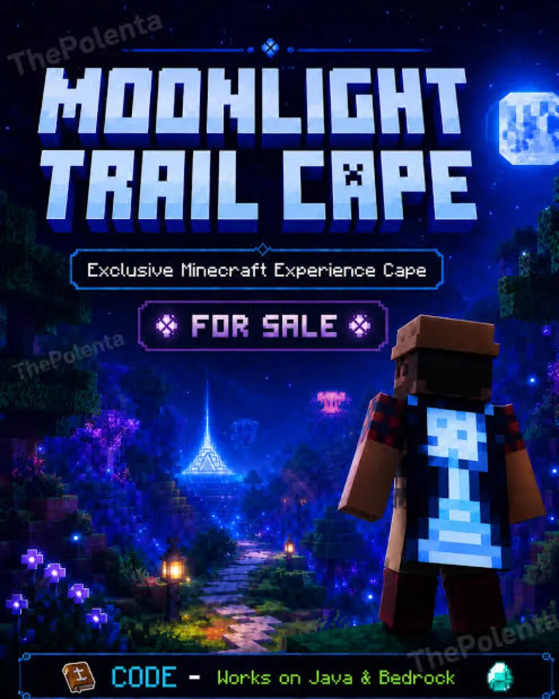 Minecraft: Moonlight Trail Cape - ГЛОБАЛЬНЫЙ КЛЮЧ Microsoft [ДЛЯ Java и Bedrock]