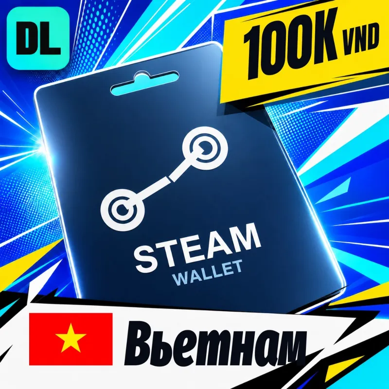 Steam Wallet Вьетнам 100000 VND цифровой код — автовыдача 24/7