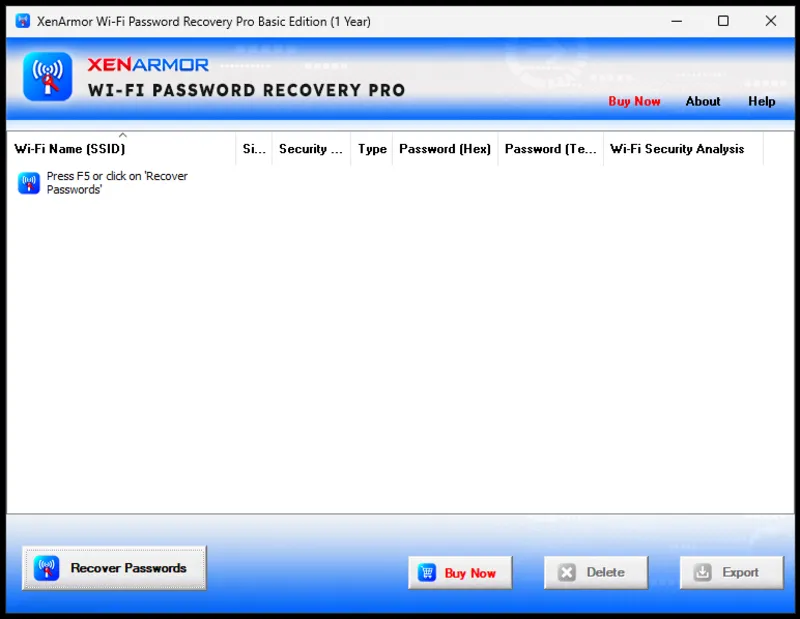 XenArmor WiFi Password Recovery Pro Basic Edition Лицензионный ключ на 1 год
