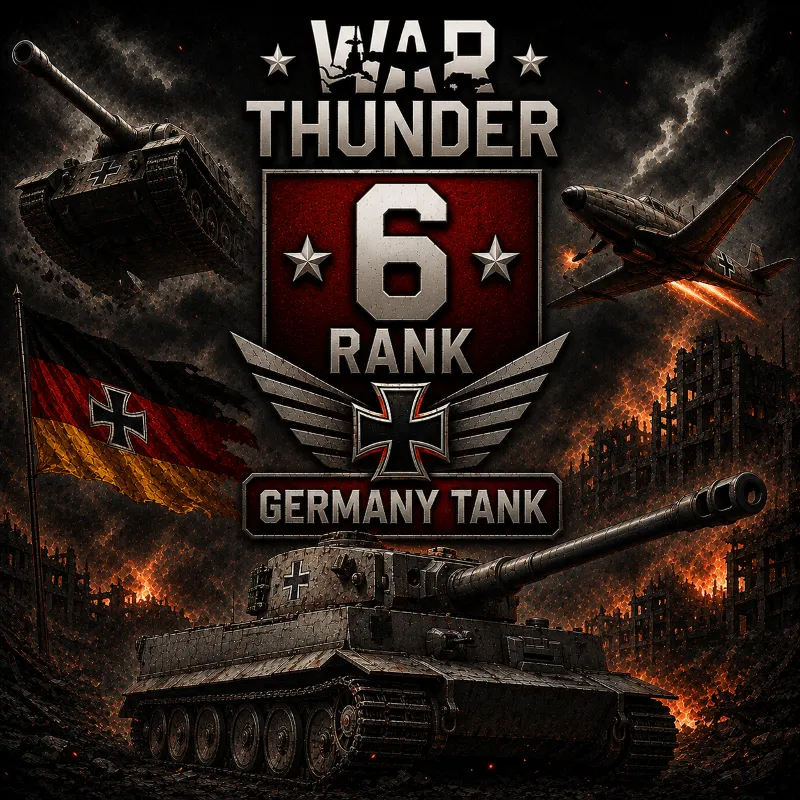 War Thunder 6 РАНГ / УРОВЕНЬ ГЕРМАНИЯ | ТАНК | ГАРАНТИЯ | WarThunder