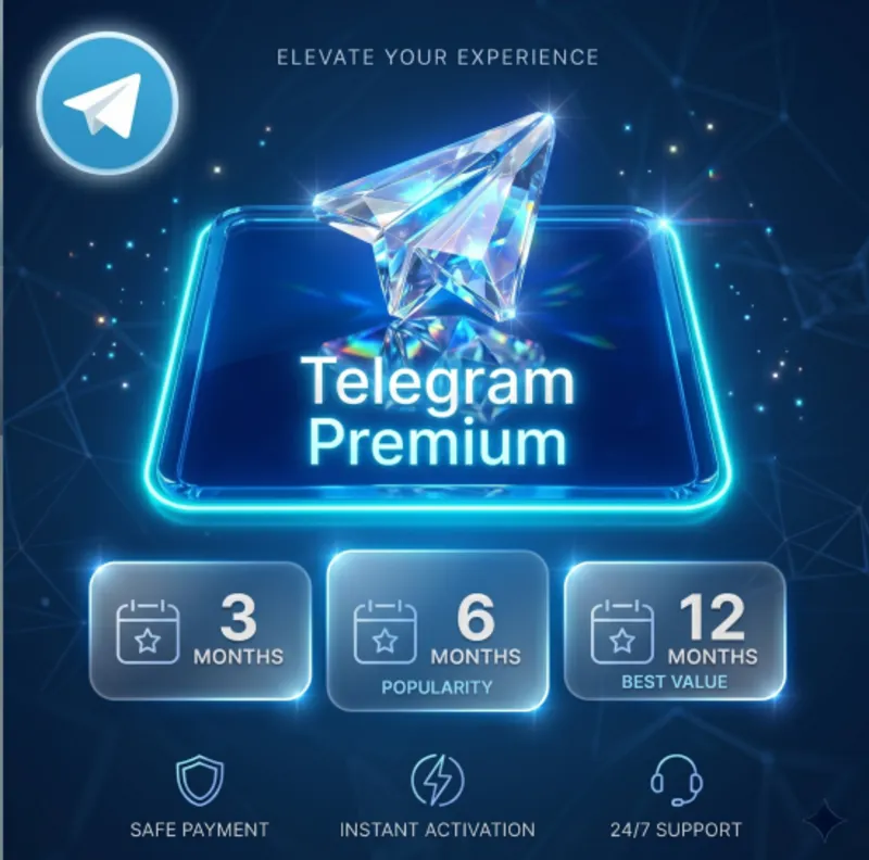 Telegram Premium на 3/6/12 месяцев, быстрая доставка.