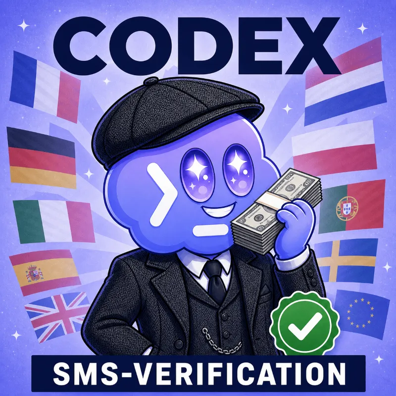 CODEX | СМС-ВЕРИФИКАЦИЯ, АККАУНТЫ CHATGPT (OPENAI) | ЛИЧНЫЕ