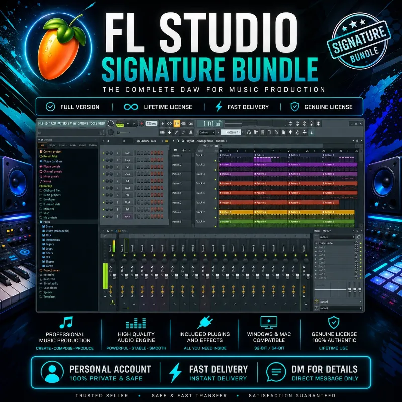 Личный аккаунт - FL Studio Signature Bundle, пожизненная учетная запись (глобальная)